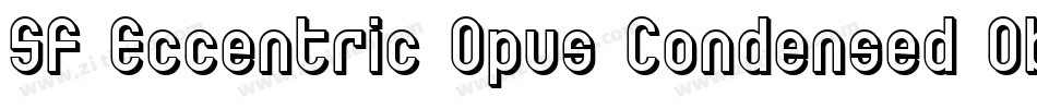 SF Eccentric Opus Condensed Oblique字体转换